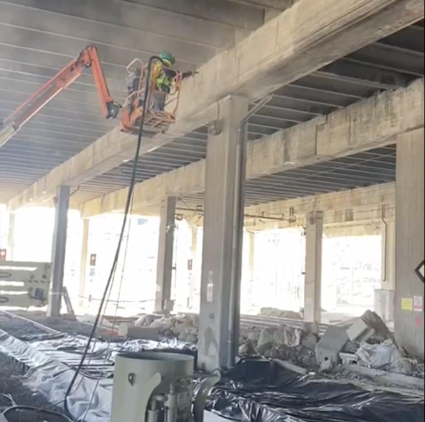 Trabajos de rehabilitación en la Estación de Chamartín (Madrid)