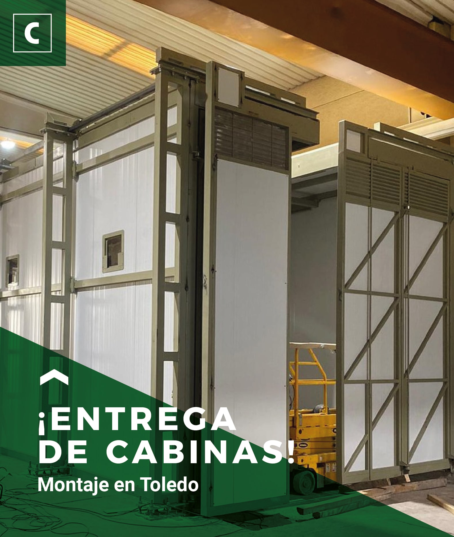 Montaje de cabina en Toledo